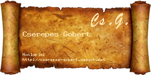 Cserepes Gobert névjegykártya